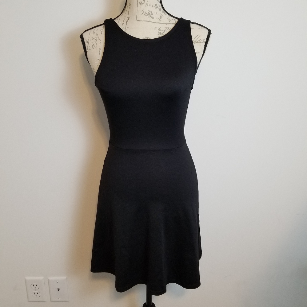 [H&M] Divided Black Fit and Flare Mini Dress_